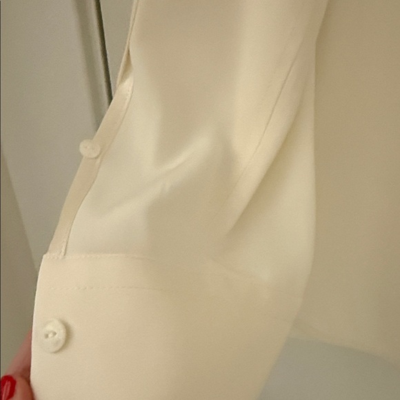 Rag & Bone Cream Wrap Blouse - Picture 4 of 6